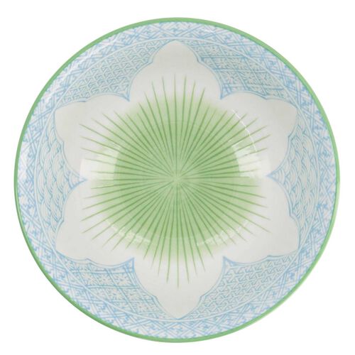 Tokyo Design Studio Lily Flower Ramen Bowl 20.5x8cm Light Blue